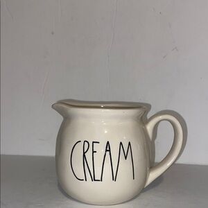 Vintage Magenta “Cream” Ceramic Pitcher